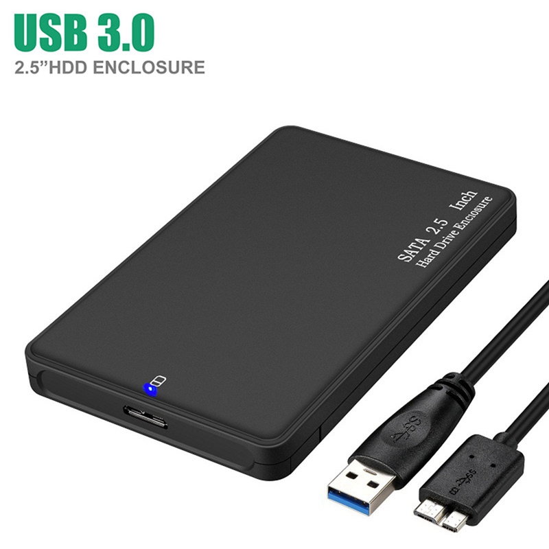 2.5 Inch Hard Drive Case USB 3.0 SATA HDD SSD Enclosure External Hard Drive Disk Box Supports 2TB Hard Drive Box. 