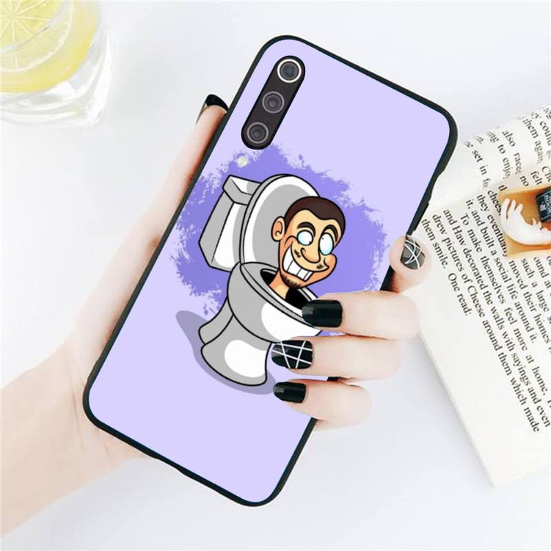 Skibidi Toilet Mobile Cell Phone Case for Xiaomi Redmi Note 12 11 10 9T 8 7 Pro 9 9A 9C 8 Black Soft Phone Cover Funda. 