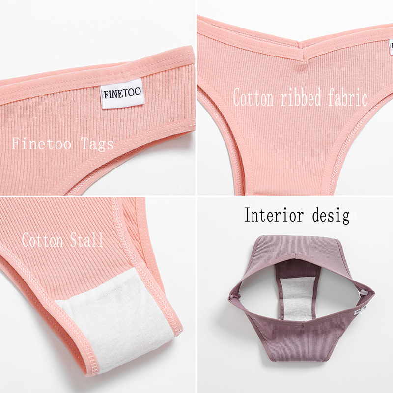FINETOO Cotton Women Panties Sexy V Waist Underwear T-back Underpants Woman  Brazilian Pantys Female Briefs Intimates Lingerie - AliExpress