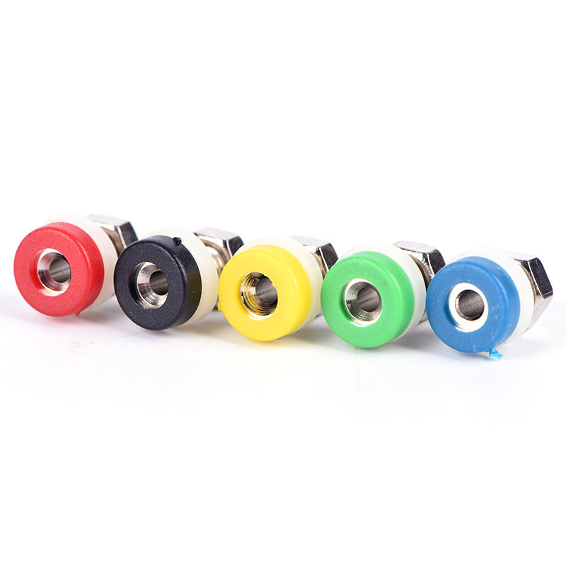 10pcs Mini 2mm Brass Banana Socket Jack For Audio Cables Plug Connector. 