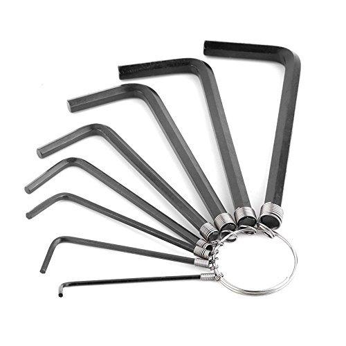 10 Pcs Metric Combination Hex Key Allen Wrench Set 1mm to 10mm Key Hand Tool