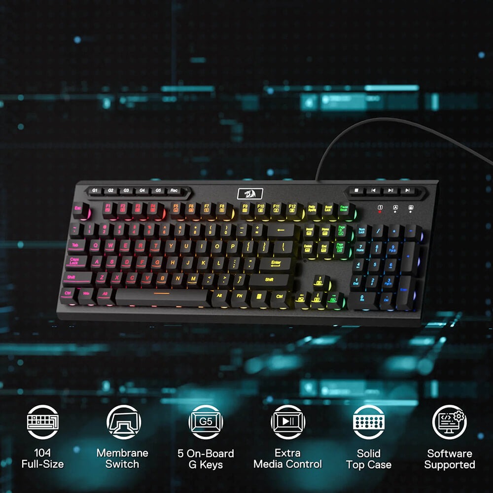 Redragon ADITYA K513 RGB Gaming keyboard. 