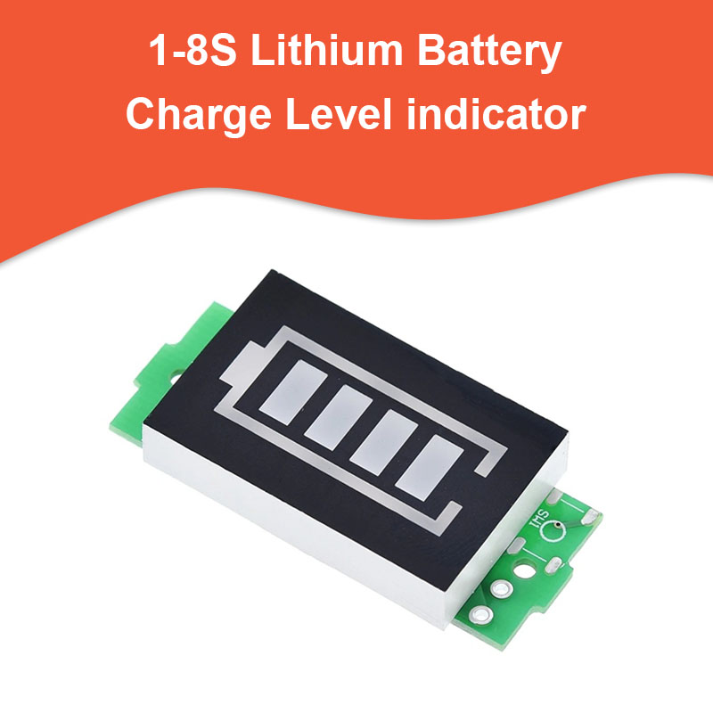 Lithium Battery Charge Level Indicator Circuit Module. 