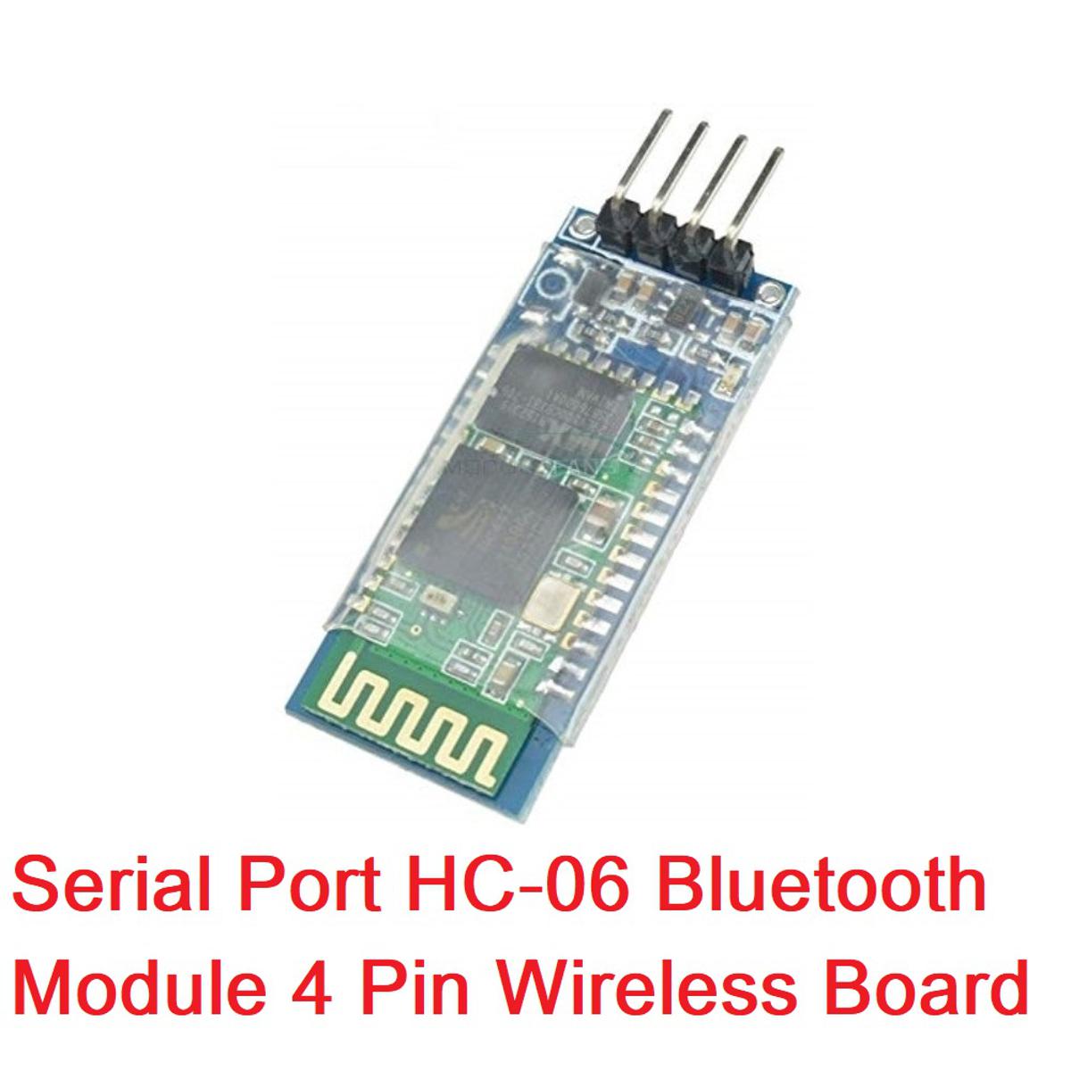 HC06 HC-06 4Pin Bluetooth Module Serial Port Integrated Bluetooth Module Serial Port 4 Pin Cables Connectors HC06 Board For Arduino