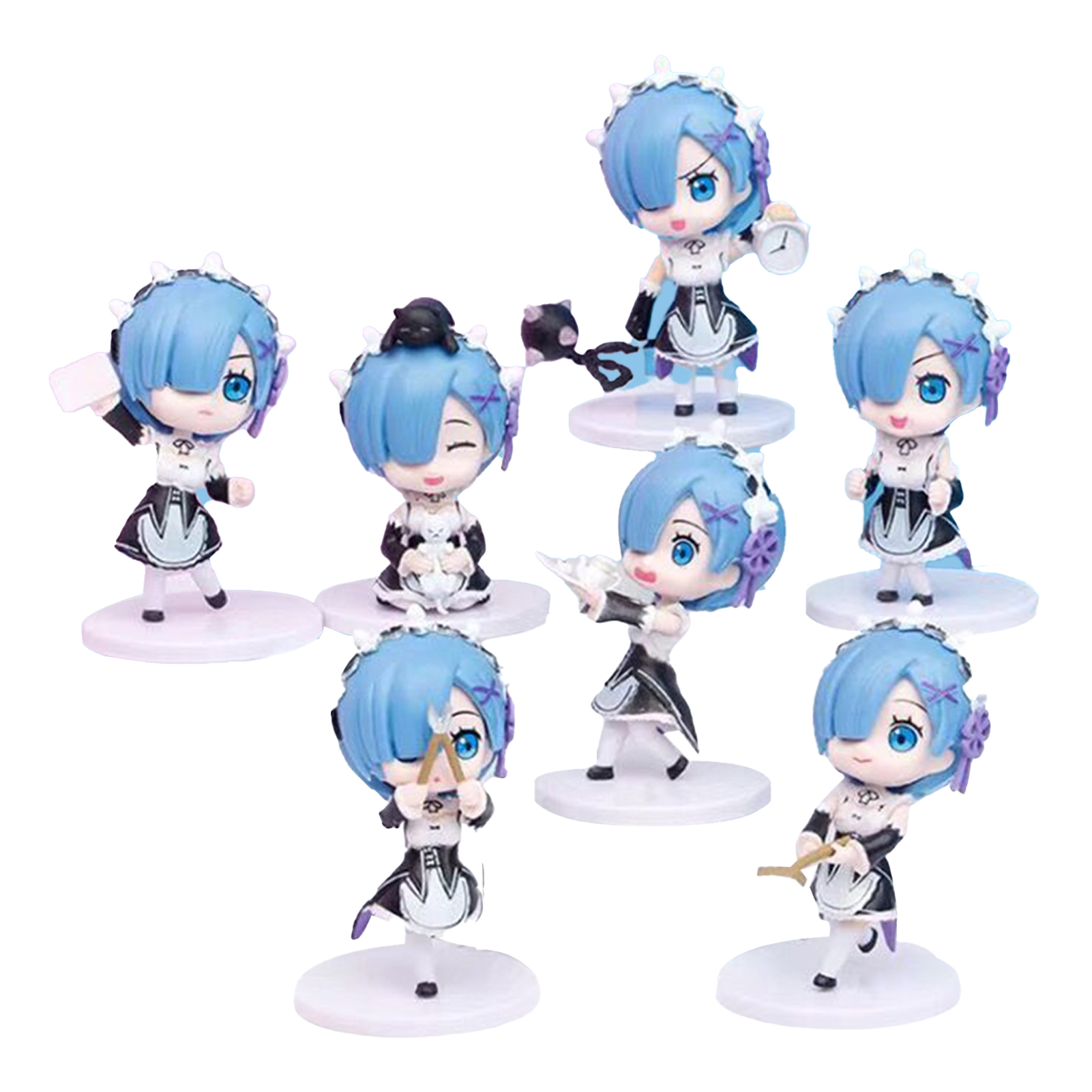 Rem Action Figurine Rust-proof Vivid Expression Solid Zero Starting Life in Another World Rem Model for Girl. 