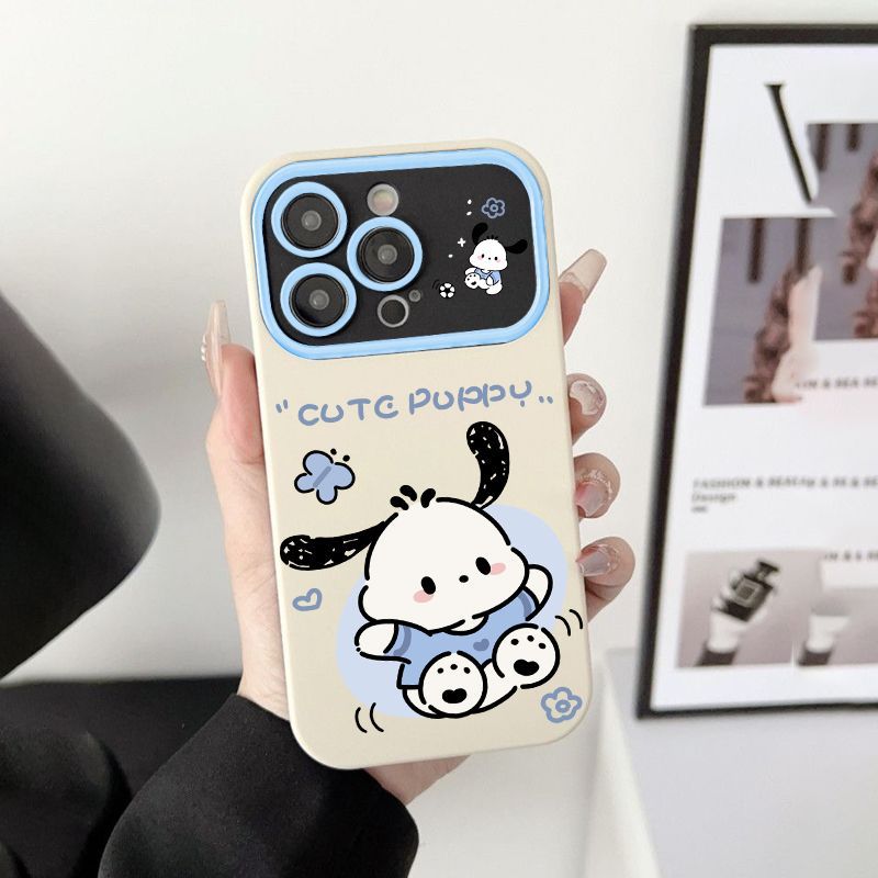 [autismaut] Pacha Dog loppy Phone Case Suitable for Apple 15promax Skylight Shell iPhone14plus Soft Shell 13/12. 