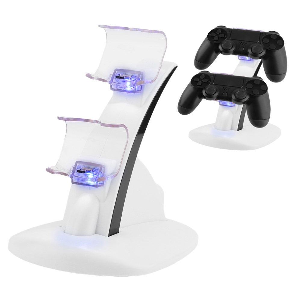 White Fast Charging Docking Station for PS4 Dual Controller PlayStation Charging Dock Station Charger Good effect and easy to use. 