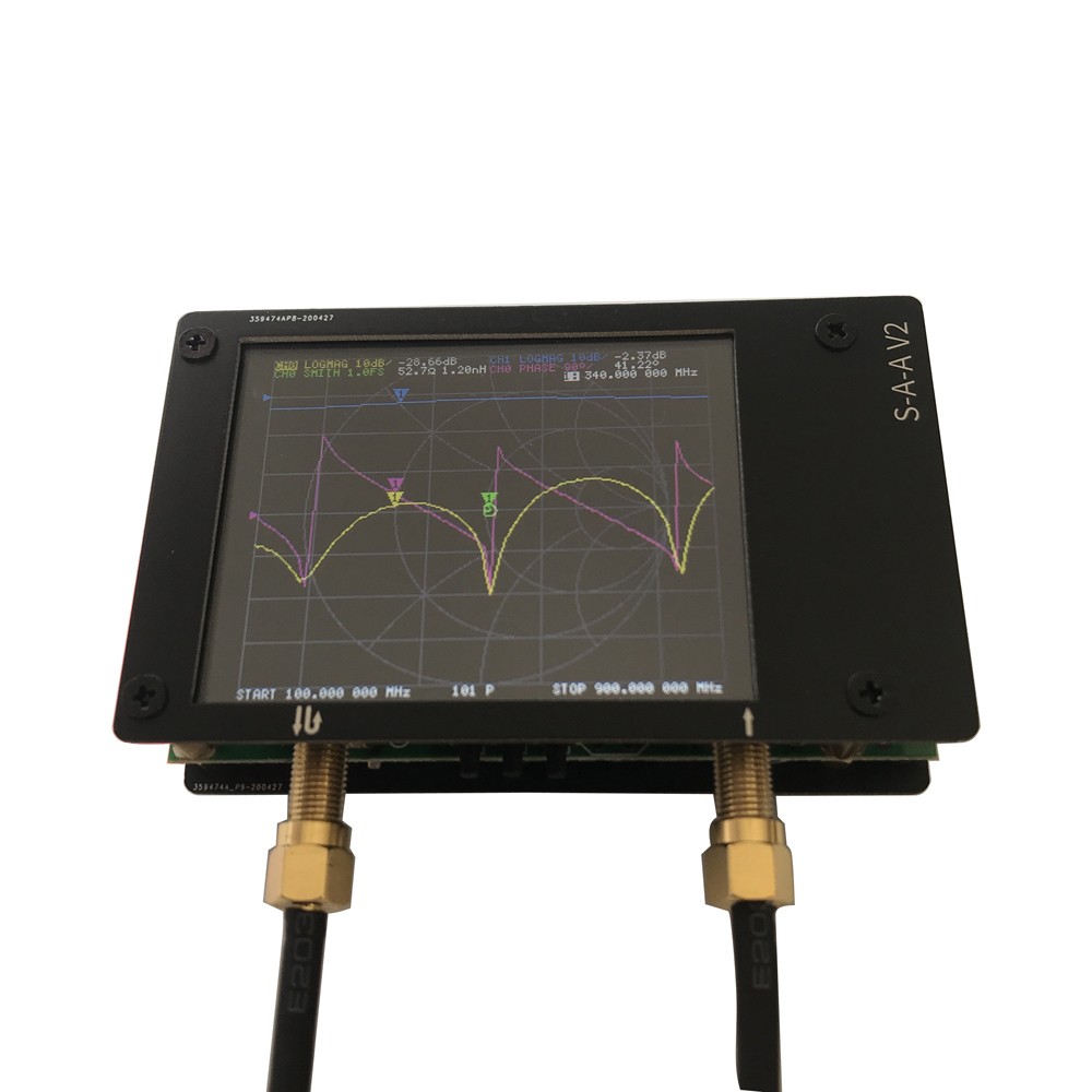 3G Vector Network Analyzer S-A-A-2 NanoVNA V2 Antenna Analyzer Shortwave HF VHF UHF with Housing. 