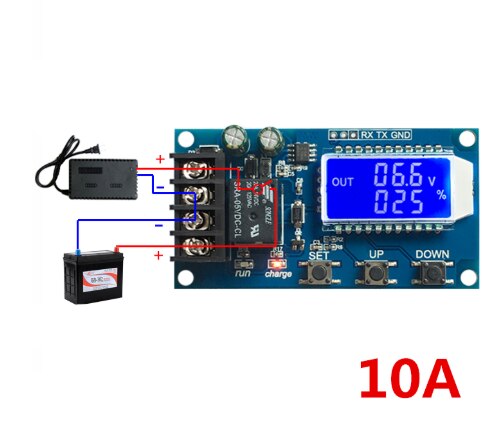 6-60v 30A 10A Lead-acid Solar Battery Charge Controller Protection Board charger Time switch 12v 24v 36v 48v battery capacity