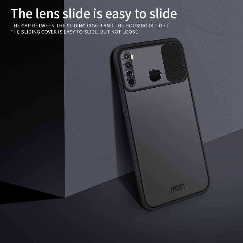 For Infinix X652 / S5 / S5 Lite MOFI Xing Dun Series Translucent Frosted PC + TPU Privacy Anti-glare Shockproof All-inclusive Protective Case(Black). 