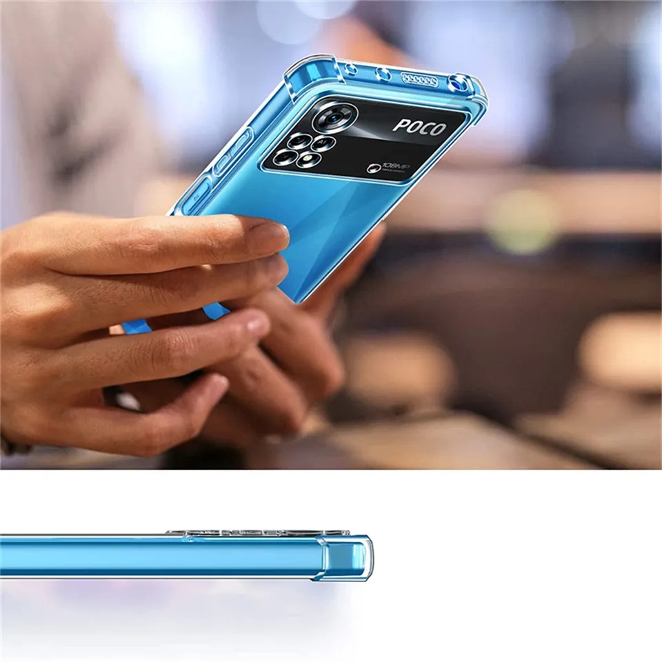 SEAHAI Cover per Xiaomi Poco X4 PRO 5G, Custodia Protettiva Ultra Sottile ed Elegante in Silicone TPU Trasparente, Bello Modelli Colorful Cover Antiurto Case - Orso