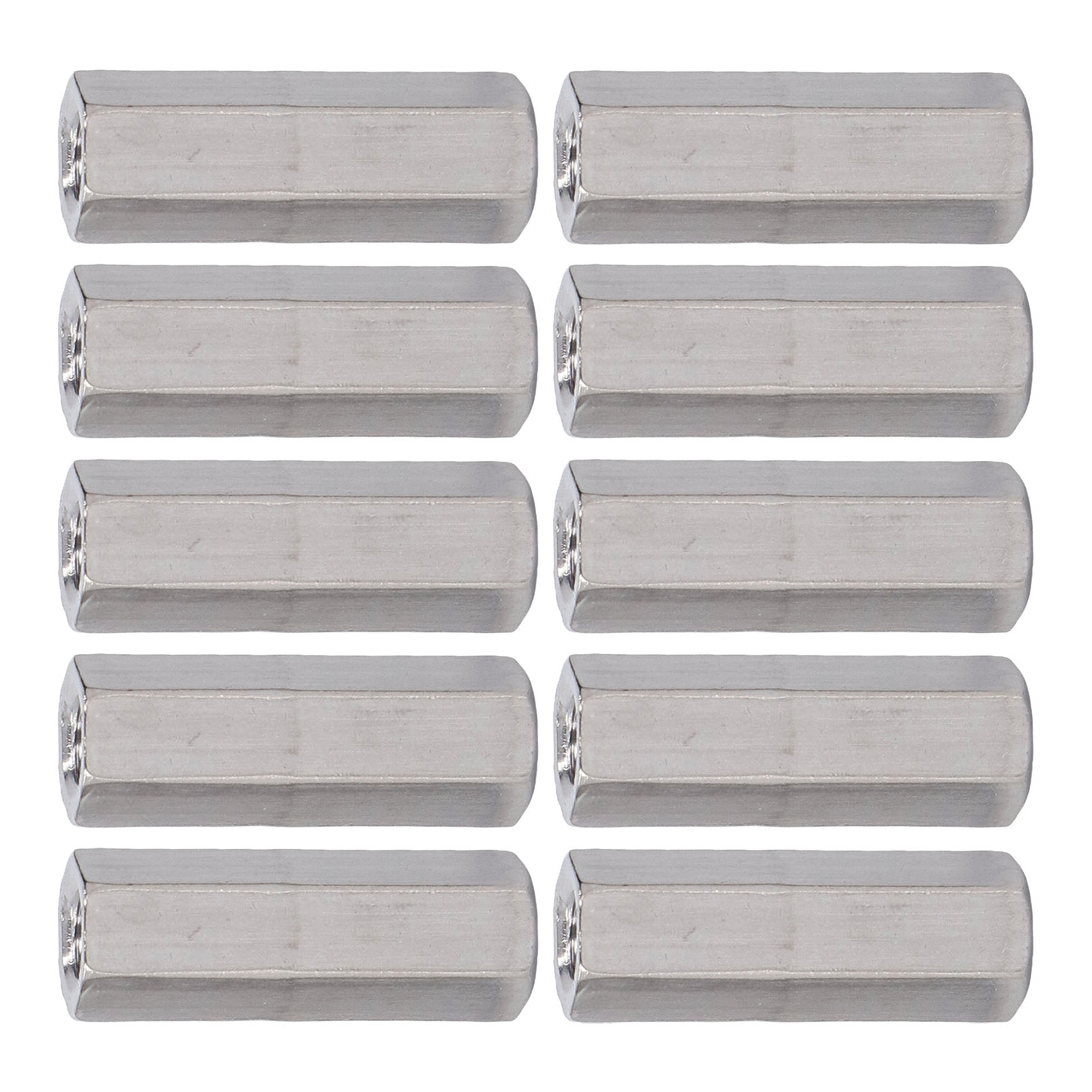 Hex Coupling Nut, Threaded Rod Connector Corrosion Resistance M6x1 for Machine Screws. 