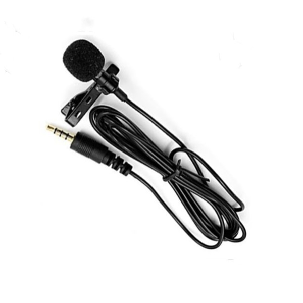Portable Universal 3.5mm Hands-Free Mini Wired Collar Clip Lapel Lavalier Microphone For PC Laptop louder Speaker. 