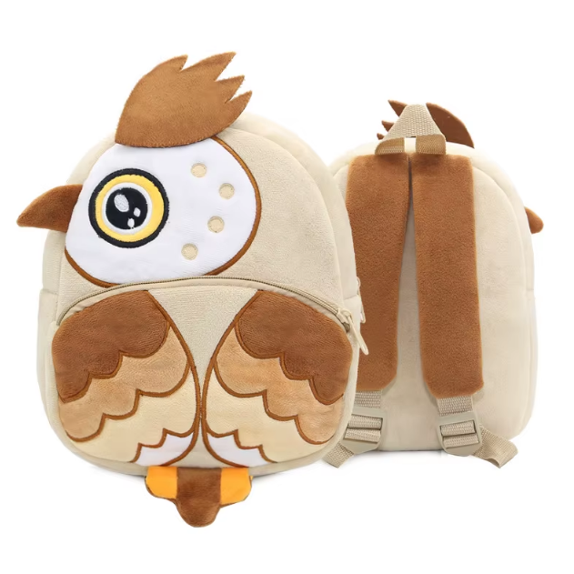 10x11 Inches Toddler Plush Bird Backpack Cute Baby Backpacks for Boy Girl Mini Backpack Preschool Baby Schoolbag. 