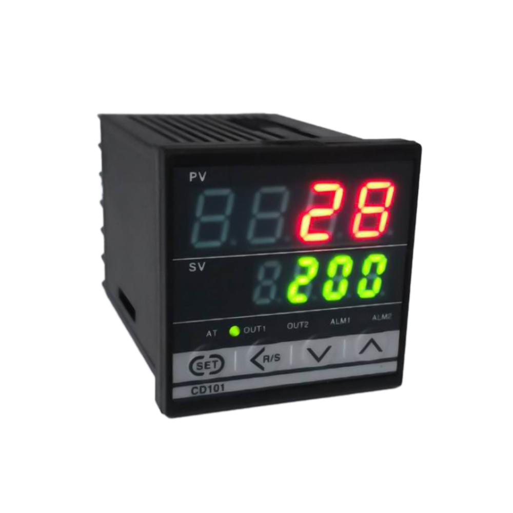 Digital PID dual display Temperature Controller Max Test Temperature 1372 Degree Thermoregulator with Alarm Relay Output CD101. 