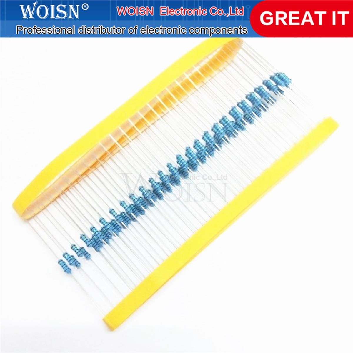 5pcs 1/4W Gold Film Resistor 2.7M Precision Resistor 1% Metal Film Resistor