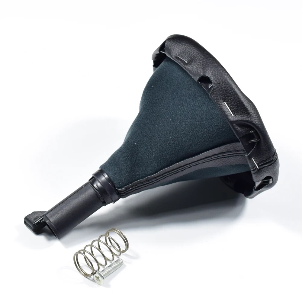 Car Accessories Car Gear Shift Knob Lever With Boots 5 6 Speed Black Panel For Volkswagen VW Transporter T5 T5.1 Gp 2003-11 T6-6 Speed-Silver. 