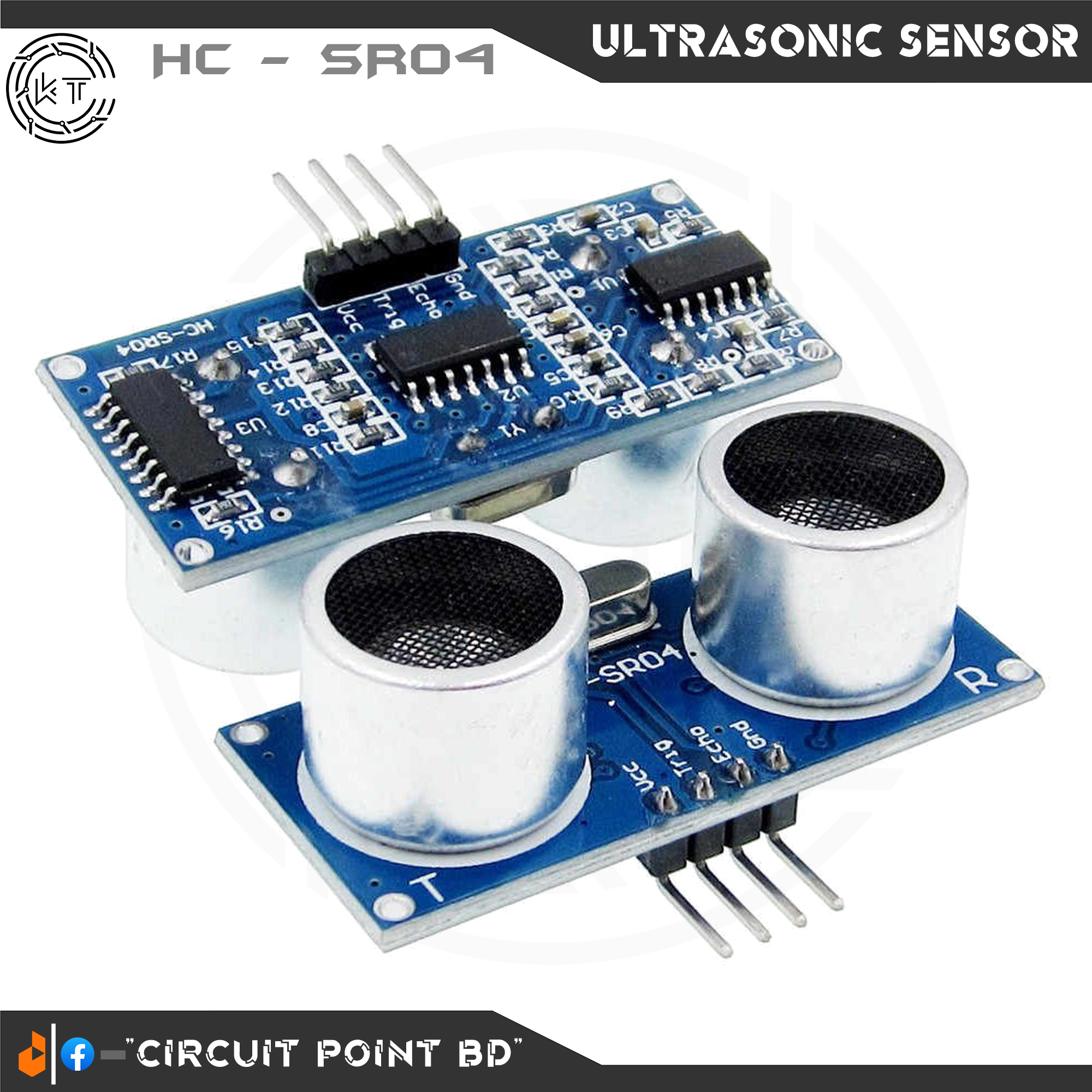 Ultrasonic Sonar Sensor HC-SR04 Wave Detector Ranging/Distance Module for arduino and DIY Electronics Project.. 