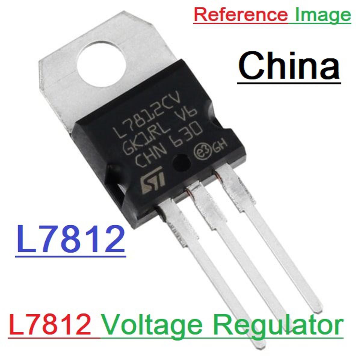 2Pcs Chinese LM7812 L7812CV L7812 7812 12V 1.5A Voltage Regulator IC 3 Pin TO-220 Package Fixed Positive Voltage Regulator IC