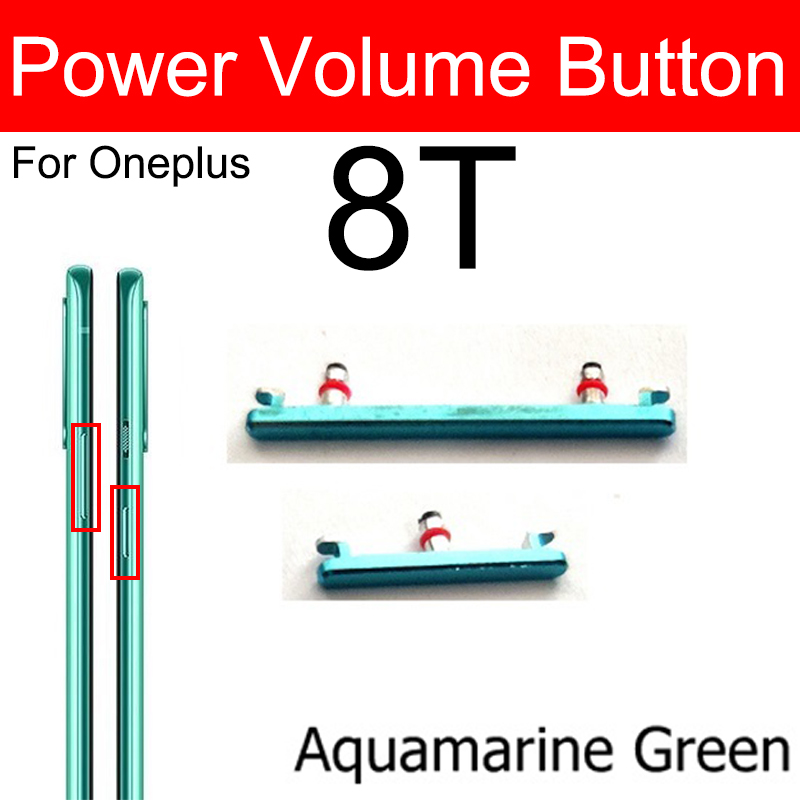 Volume Power Buttons For Oneplus OnePlus 8 8 Pro 8T Audio Volume Power On Off Switch Side Keys Replacement. 