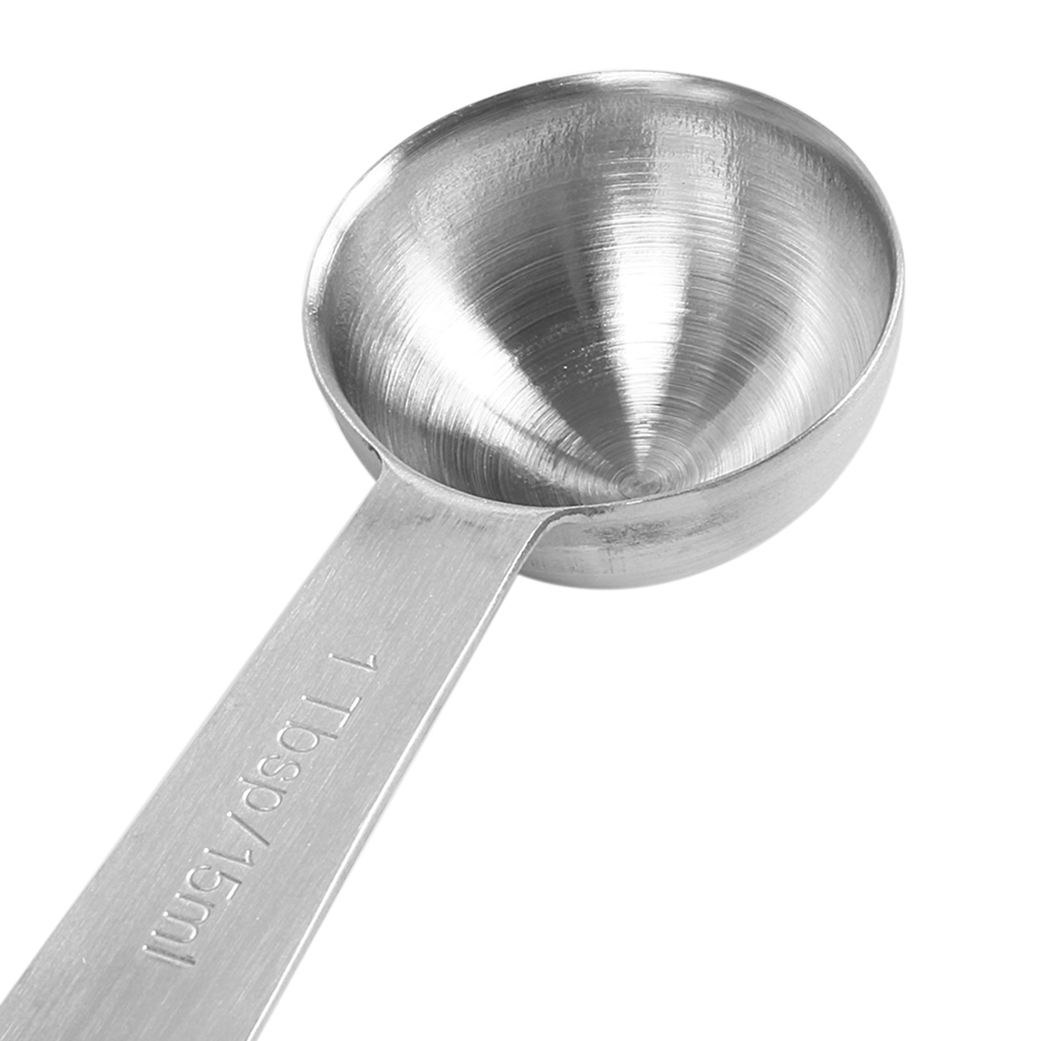 2 Set Measuring Cups Set of 7 with 1/8 Cup Coffee Scoop, Stainless Steel Metal Measuring Cup, 7 Piece Stackable Set with Spout - A & B. 