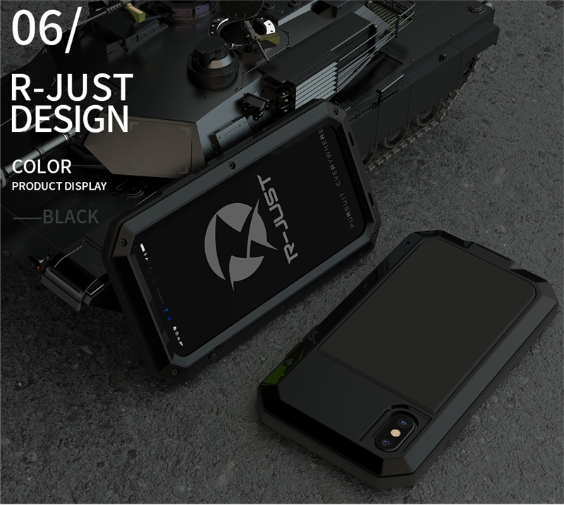 Armor Heavy Duty Protection Case for iPhone 7 8 Plus XR X Xs 11 12 13 Pro Max 14 15 Plus SE SE2 360 Metal Tank Shockproof Cover. 