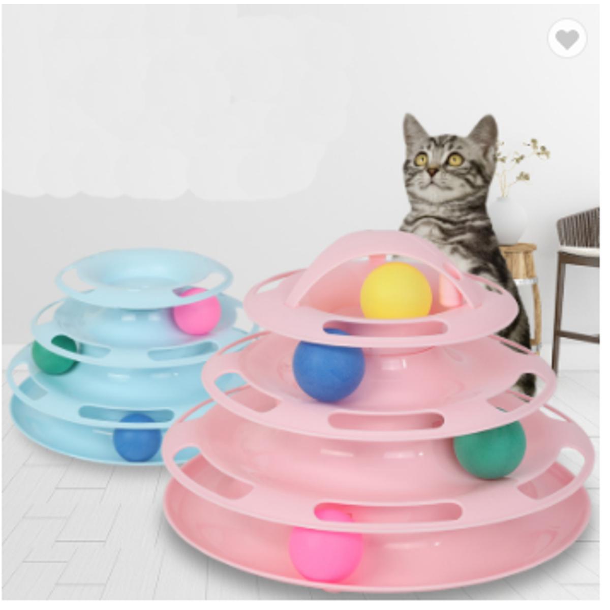 New Design Interactive Plastic Pet Cat Disk Scratcher Toy Cat Toys