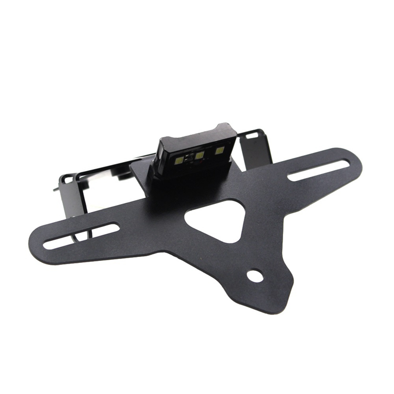 1 Piece Motorcycle Tail Tidy Eliminator Rear License Plate Holder Bracket Led Light Black Metal For CB750 CB 750 2023