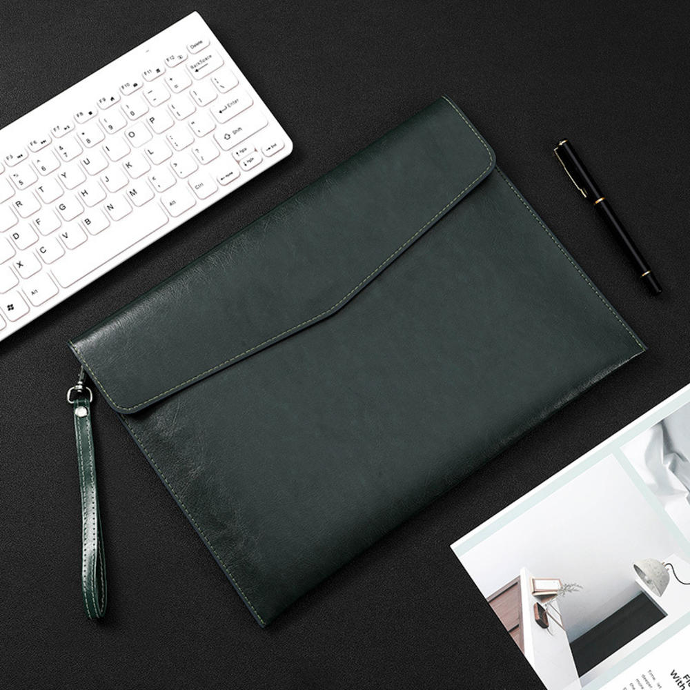 Information Bag Office File Bag PVC File Bag Portfolio Business Document Bag File Holder Leather Document Bag. 
