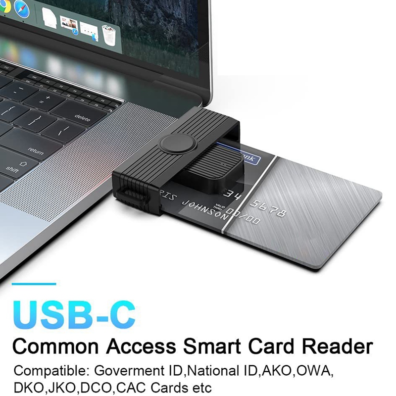 Smart Card Reader Smart Card/SIM/ID/CAC Card Smart Card Reader Adapter For Android Phones PC Computer. 