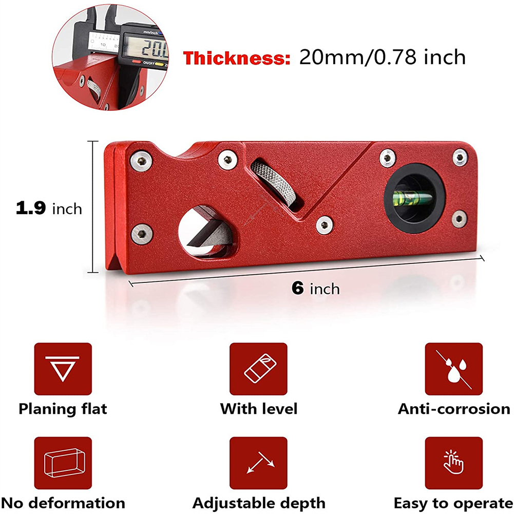 GC Chamfer Plane With Backer Woodworking Hand Planer For Quick Edge Planing Corner Trimming Manual Diy Tools. 