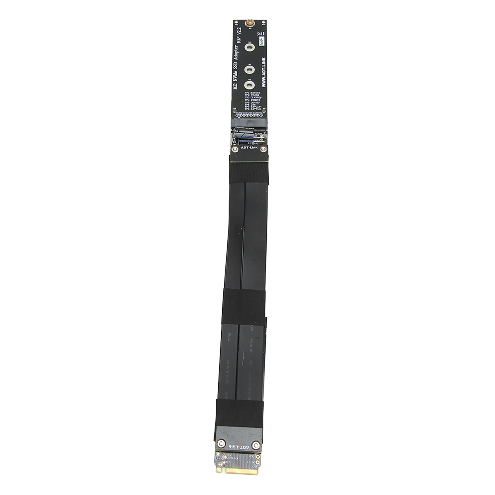 M.2 NVMe SSD Extension Cable PCB R44SF M.2 to PCI E 3.0 X4 32G/bps M Key Extender for Win for Linux 15cm. 