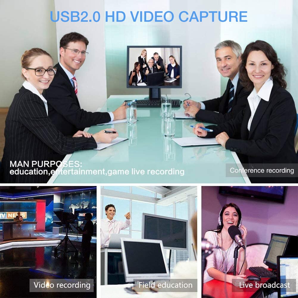 【VisioN Shop】Video Capture Card Lightweight Portable Compatible HDMI Video Recorder Game Capture Card For Laptop Live. 