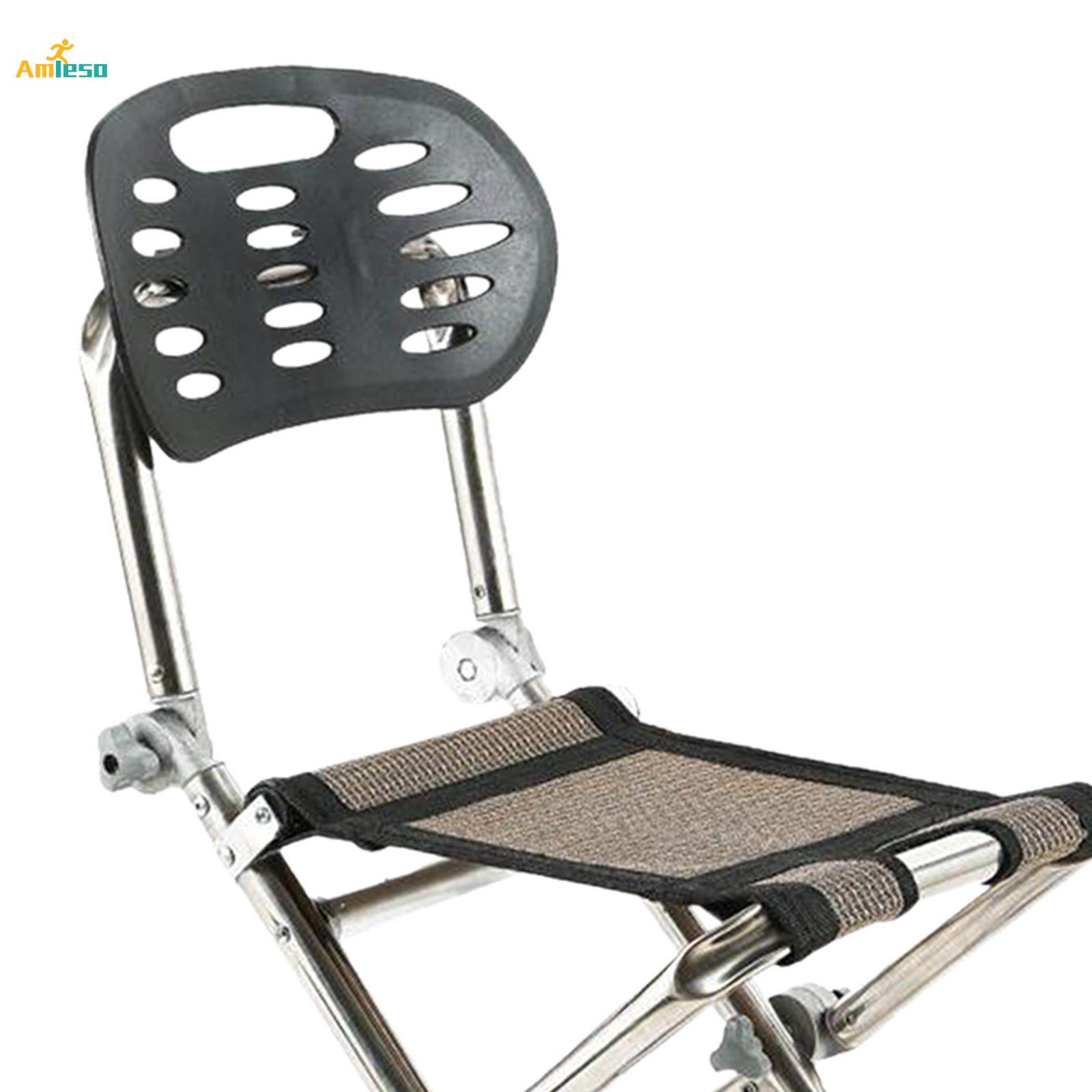 Fishing Chair Folding Camping Stool with Backrest for Backyard Balcony Beach. 