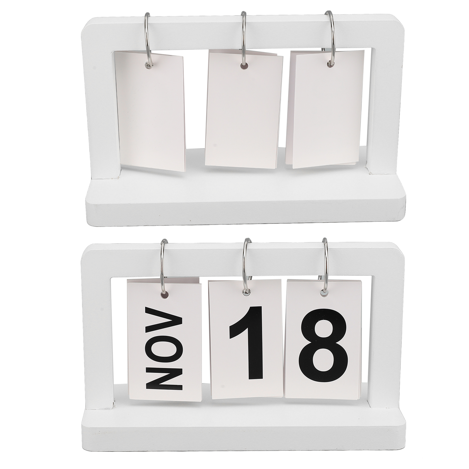 Desk Calendar Minimalist Flip Calendar Month Date Display for Office. 