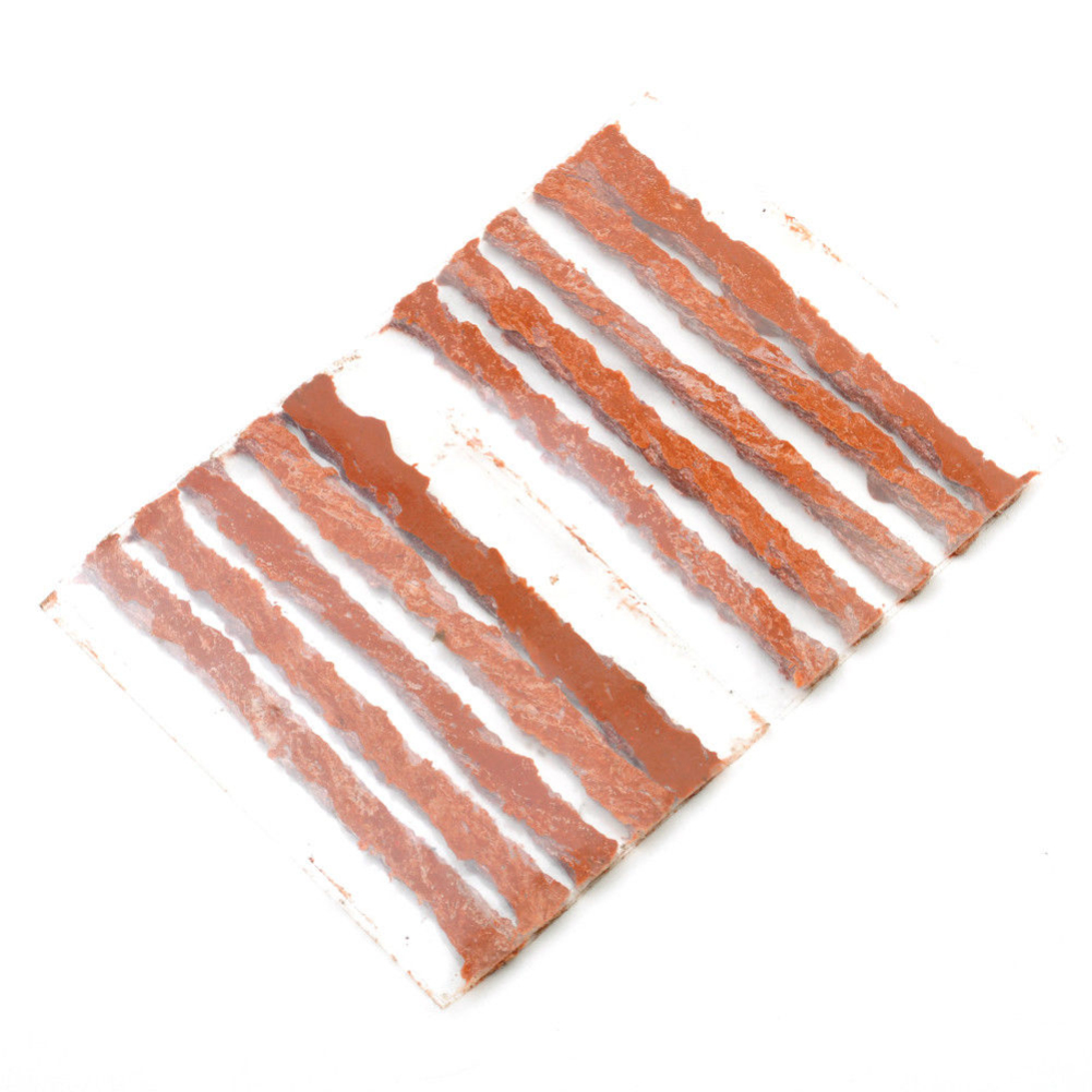 100Pcs Self Vulcanizing Tubeless Seal Strip Plug Tire Puncture Repair Tool. 
