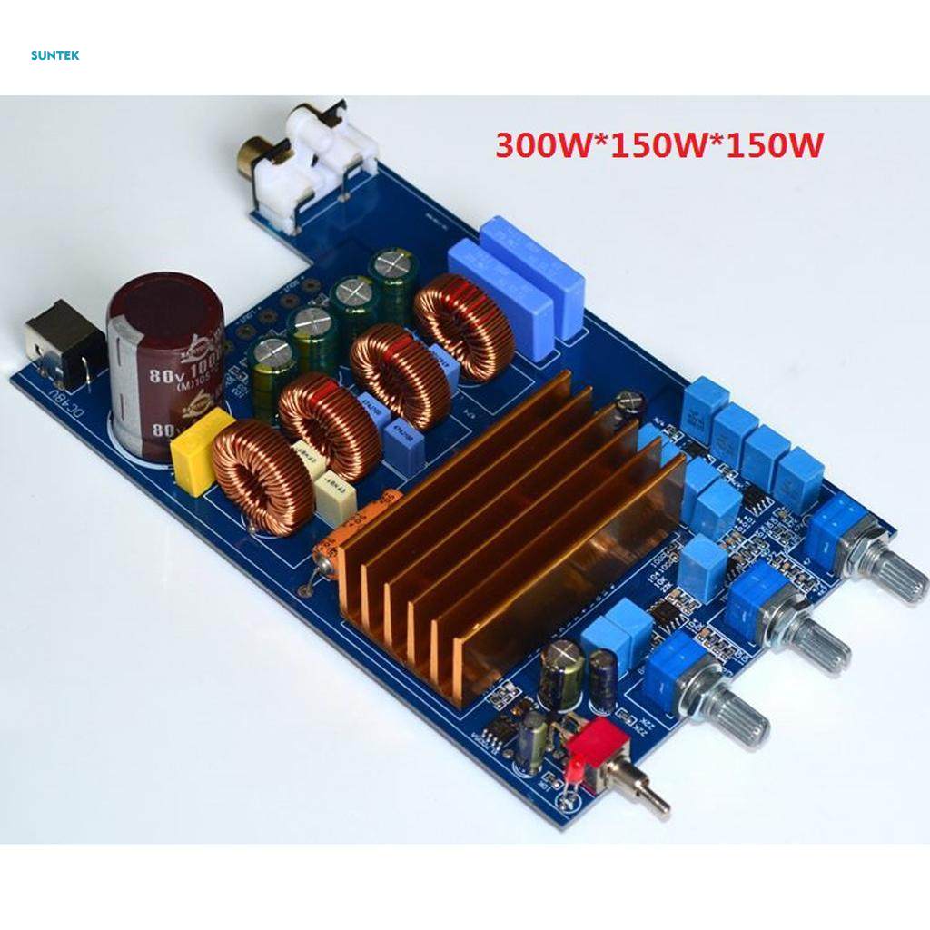TPA3255 Class D Digital Amplifier Board Dual Channel 300W+150W+150W DIY Amp