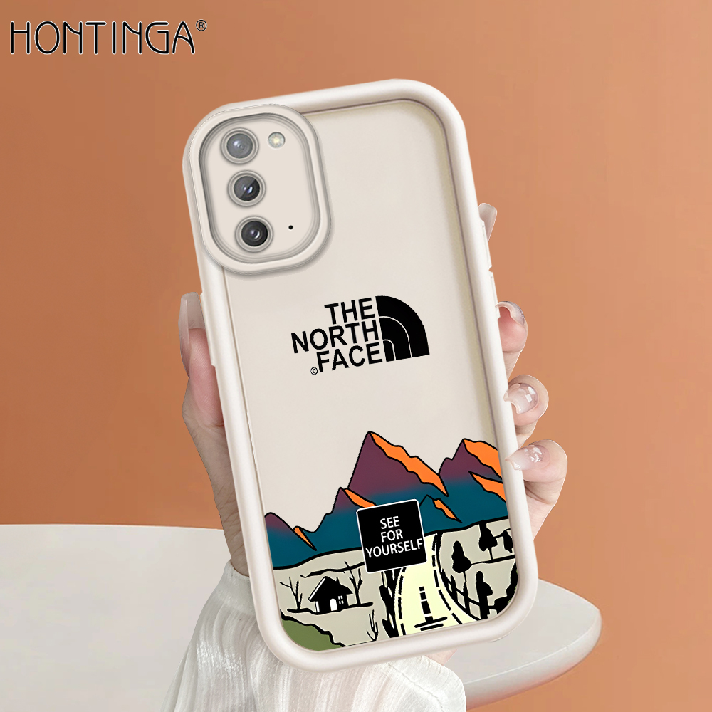 Hontinga for Samsung Note 20 Ultra Note 20 5G Back Cover Fashion Mountain Pattern Ladder Soft Camera Protection Rubber Phone Case