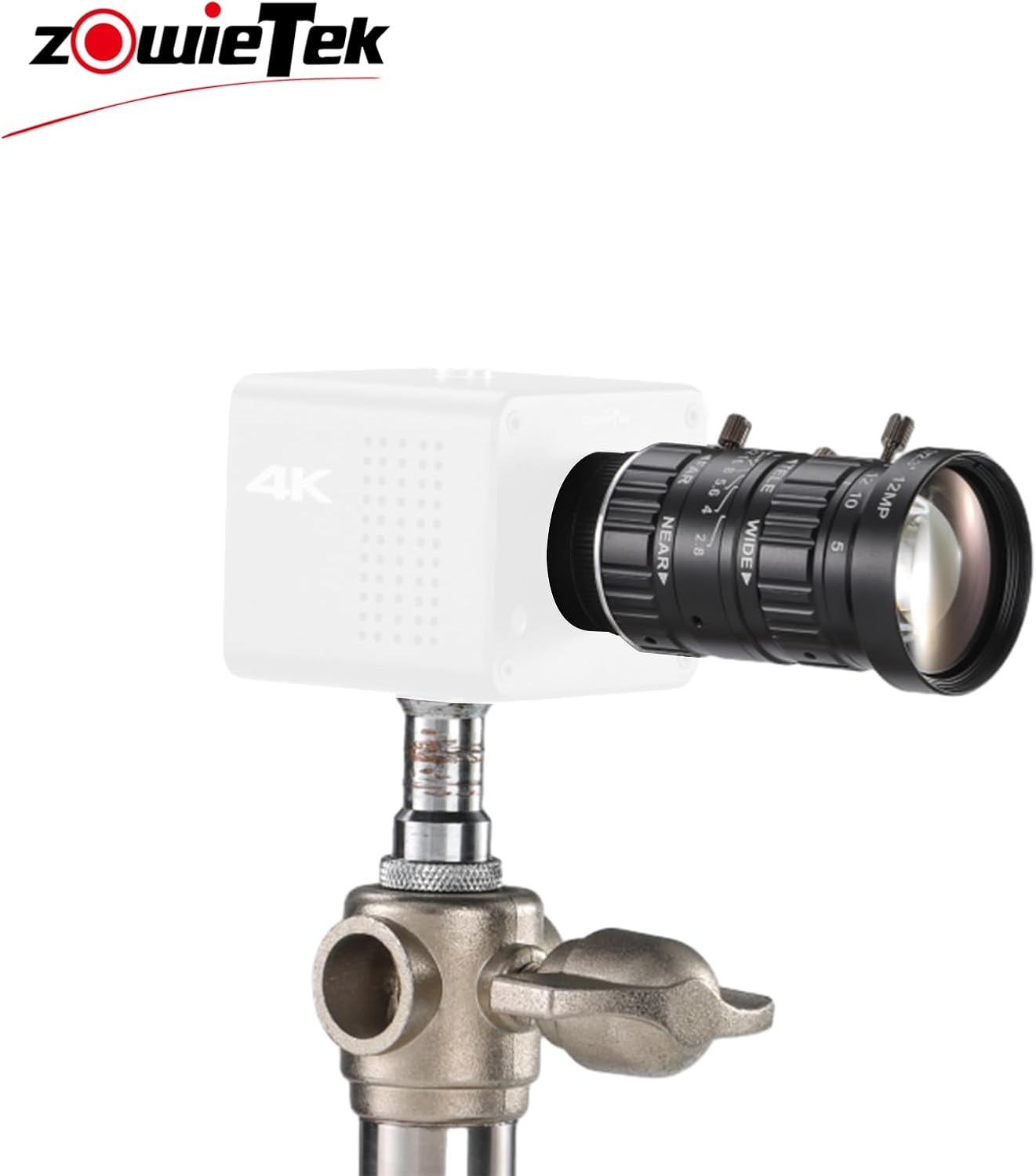 4K POV Box Camera (CS), ZowieCAM 5-50mm 12MP C-Mount Low Distortion Zoom Lens. 