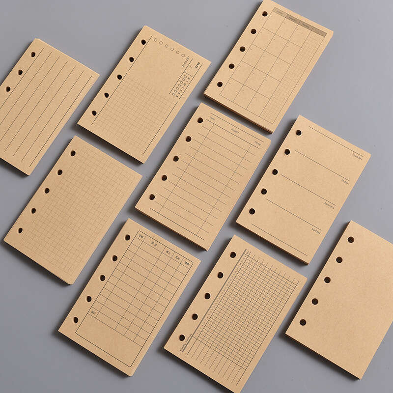 M5 notebook inner A8 hand account book 5-hole replacement core loose leaf paper pending monthly plan internal page. 