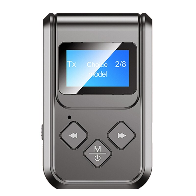 Bluetooth Adapter LED Screen Wireless Audio Bluetooth 5.0 Transmitter Receiver for PC TV Auto 3.5mm AUX Music. 