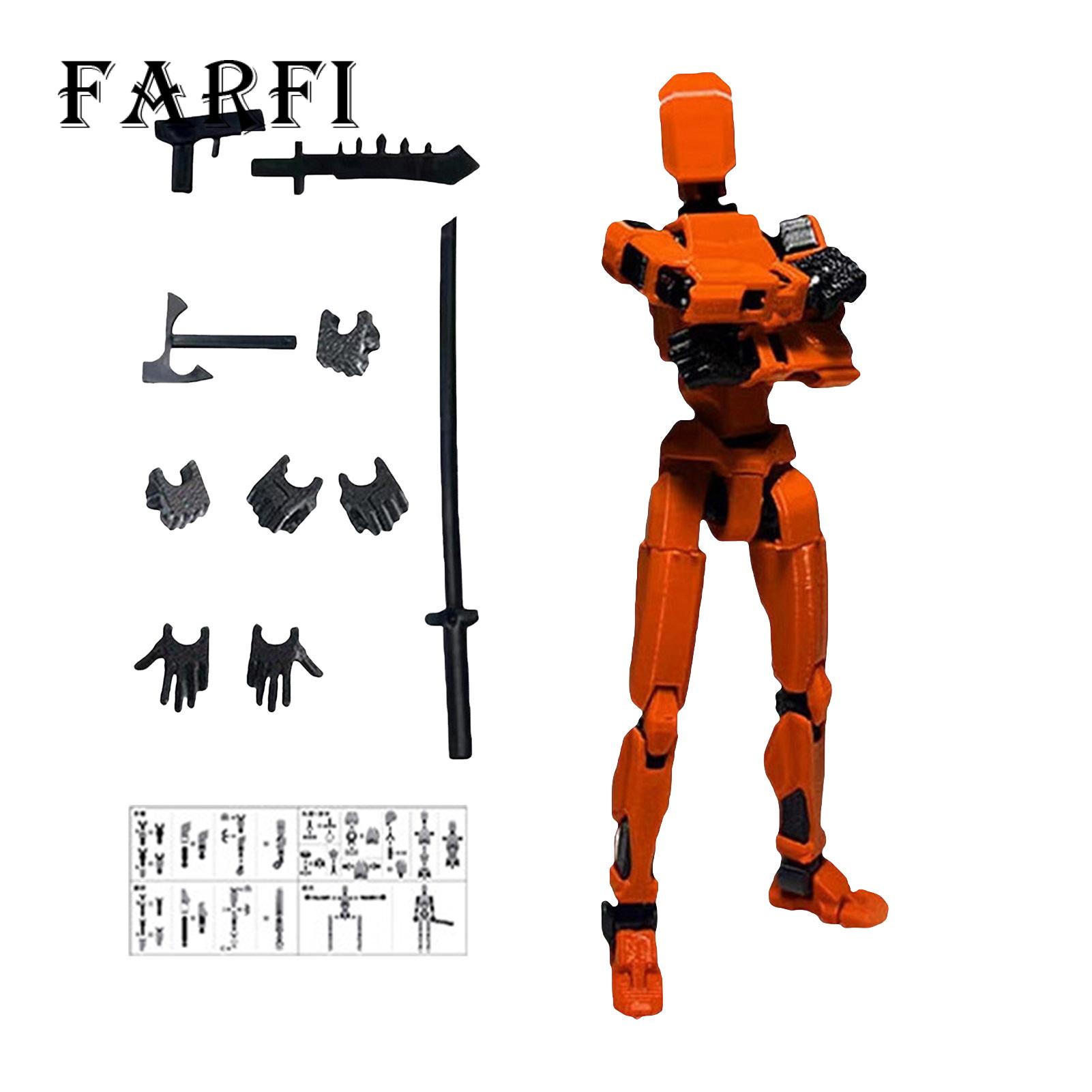 Movable Joints Toy Multi-jointed Movable Robot Action Figure 3d Printed Articulated Dummy Model for Kids Adults Perfect Gift Flexible Joint Doll. 