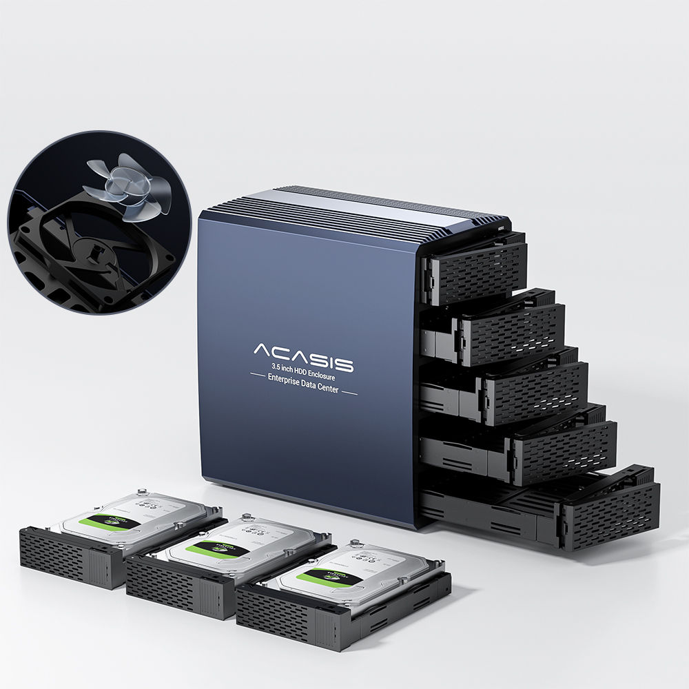 ACASIS 2.5/3.5 Dual Bay SATA To USB 3.0 HDD Enclosure Array Desktop Mobile Hard Disk Box RAID Cabinet USB 3.0 Sata Interface Dual Disc External 36TB for Windows Mac OS. 