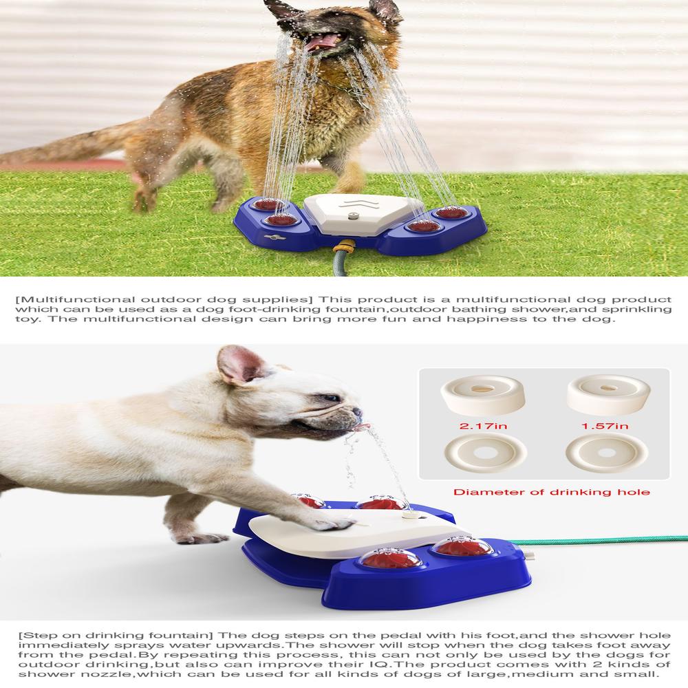 Adjustable  water sprinkler Fun Waterproof Durable Outdoor bath Multi-functional Portable Automatic water feeding for Pet grooming Outdoor play Training tool Summer activity  water station. 