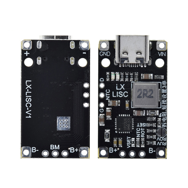 Type-C USB 2S/3S 15W 8.4V 12.6V 1.5A Lithium Battery Charging Boost Module With Balanced Support. 