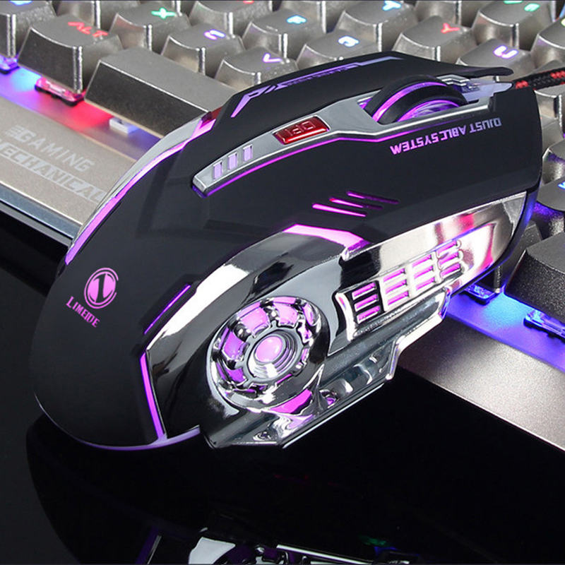 TINJI TJ-1 T9 G11 Wired USB Gaming Mouse, 3200 DPI Optical Sensor, RGB Lighting, 6 Mechanical Buttons, Lightweight & Durable Mouse for PC/Laptop/Mac Wired Optical Gaming Mouse  (USB 2.0, Multicolor). 