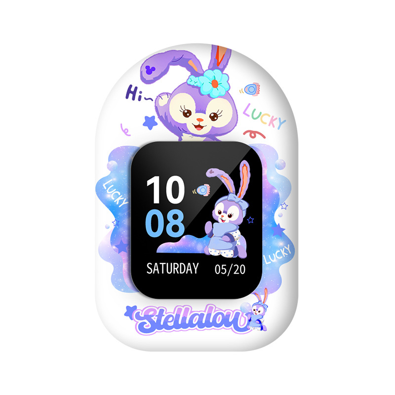 Little Genius Phone Watch Halterneck Case Z8/Z7/Z7A Strap Cartoon Print Silicone Wristband Protector Z6/D3. 