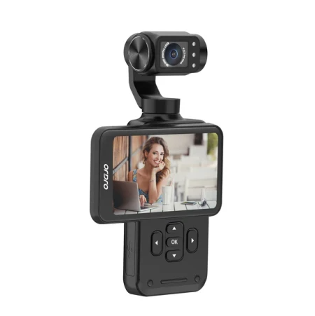 Ordro M5 5K Vlog Handheld Camera 3.5-inch Rotating Touch Screen, 3-axis Gimbal Stabilization, Face Tracking, 120-degree Wide Angle, Long-lasting Battery, Infrared Night Vision, Slow Motion with 12 MONTH WARRANTY. 