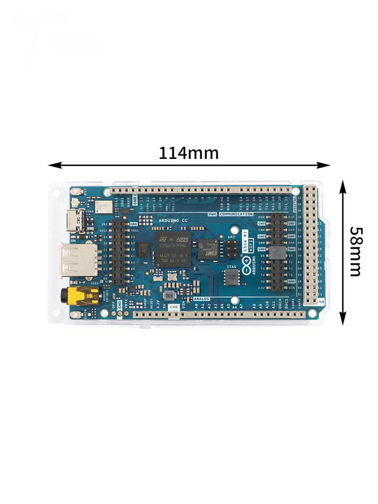 The original ARDUINO GIGA R1 WIFI ABX00063 dual-core STM32H747XI development board module. 
