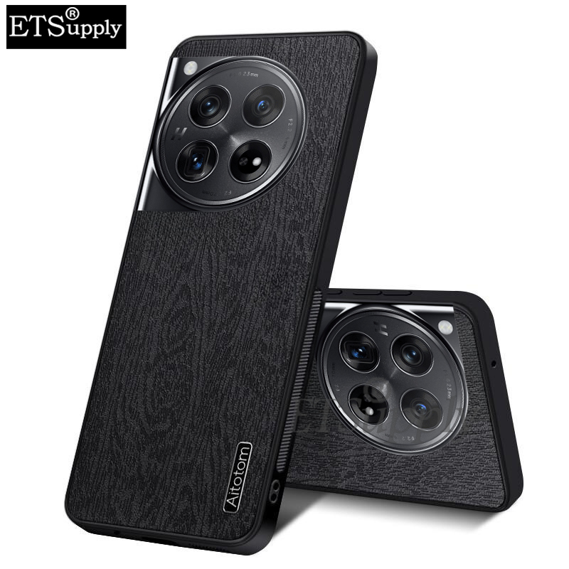 Phone case OnePlus 12 Wood Texture Canvas Hrad Shockproof Back cover OnePlus 12 Case. 